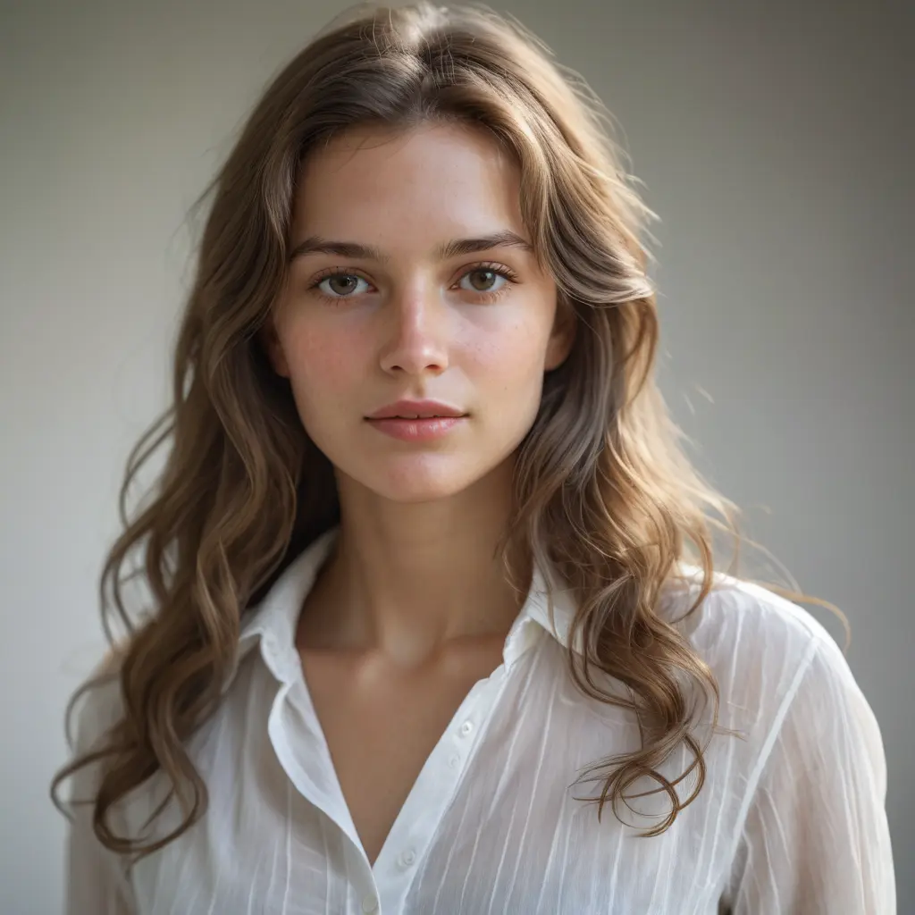 Portrait reference used in the original modern Snow White story example