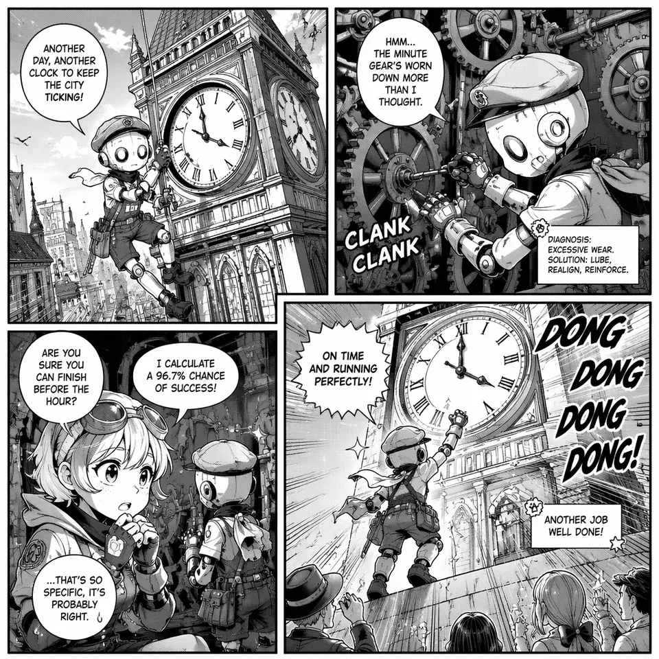 GPT Image 2 fictional manga page example