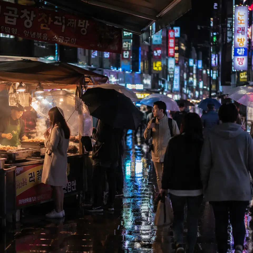 GPT Image 2 street photo night market example