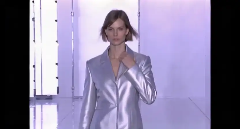 AI-generated futuristic fashion campaign video
